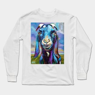 Black Farm Goat On a Beautiful Day Long Sleeve T-Shirt